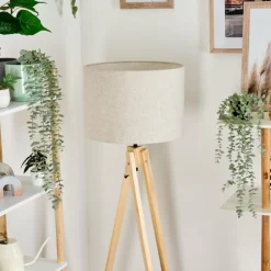 Lampes En Tissu-hofstein Bassagoda Lampadaire Écru, 1 lumière