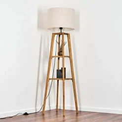 Lampes En Tissu-hofstein Bassagoda Lampadaire Écru, 1 lumière