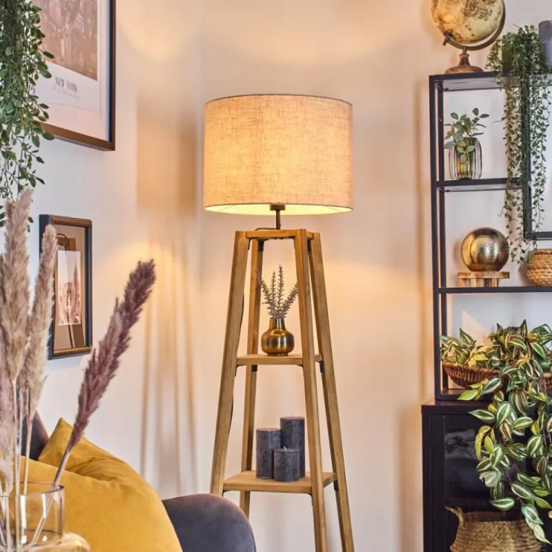 Lampes En Tissu-hofstein Bassagoda Lampadaire Écru, 1 lumière