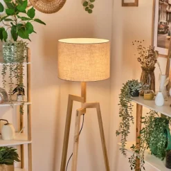 Lampes En Tissu-hofstein Bassagoda Lampadaire Écru, 1 lumière