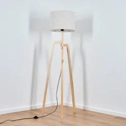 Lampes En Tissu-hofstein Bassagoda Lampadaire Écru, 1 lumière