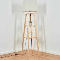 Lampes En Tissu-hofstein Bassagoda Lampadaire Écru, 1 lumière