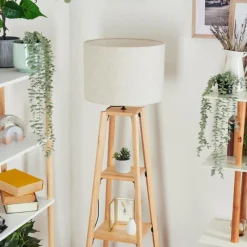 Lampes En Tissu-hofstein Bassagoda Lampadaire Écru, 1 lumière