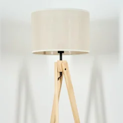 Lampes En Tissu-hofstein Bassagoda Lampadaire Écru, 1 lumière