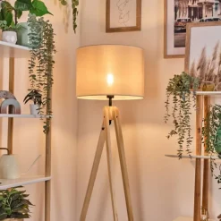 Lampes En Tissu-hofstein Bassagoda Lampadaire Écru, 1 lumière