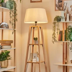 Lampes En Tissu-hofstein Bassagoda Lampadaire Écru, 1 lumière