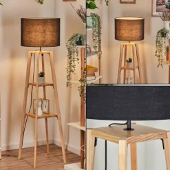 Lampes En Tissu-hofstein Bassagoda Lampadaire Écru, 1 lumière