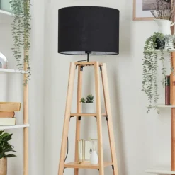 Lampes En Tissu-hofstein Bassagoda Lampadaire Écru, 1 lumière