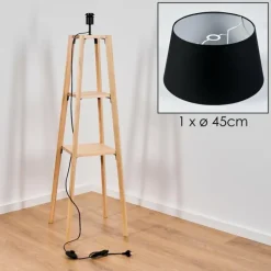 Lampes En Tissu-hofstein Bassagoda Lampadaire Écru, 1 lumière