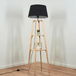 Lampes En Tissu-hofstein Bassagoda Lampadaire Écru, 1 lumière