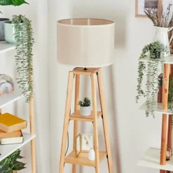 Lampes En Tissu-hofstein Bassagoda Lampadaire Écru, 1 lumière