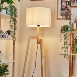 Lampes En Tissu-hofstein Bassagoda Lampadaire Écru, 1 lumière