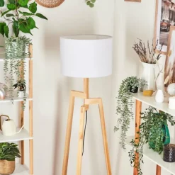 Lampes En Tissu-hofstein Bassagoda Lampadaire Écru, 1 lumière