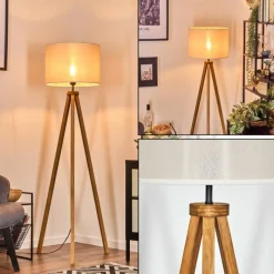 Lampes En Tissu-hofstein Bassagoda Lampadaire Écru, 1 lumière