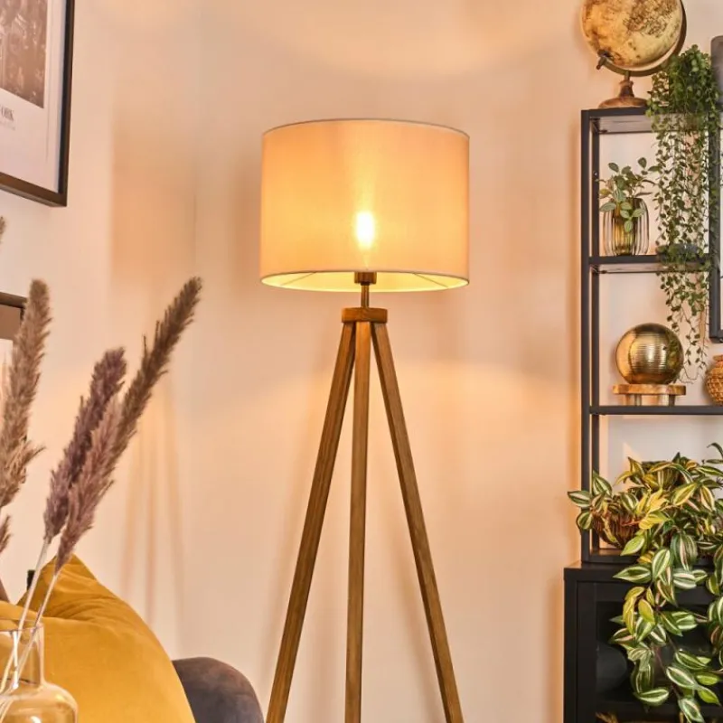 Lampes En Tissu-hofstein Bassagoda Lampadaire Écru, 1 lumière