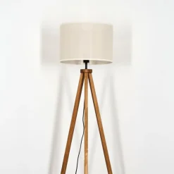 Lampes En Tissu-hofstein Bassagoda Lampadaire Écru, 1 lumière