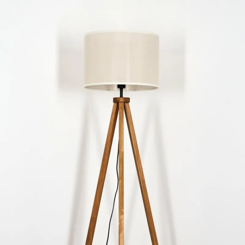 Lampes En Tissu-hofstein Bassagoda Lampadaire Écru, 1 lumière