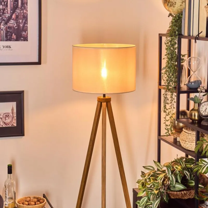 Lampes En Tissu-hofstein Bassagoda Lampadaire Écru, 1 lumière