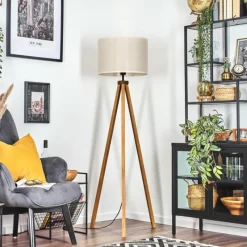 Lampes En Tissu-hofstein Bassagoda Lampadaire Écru, 1 lumière