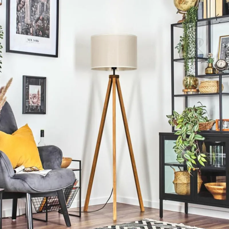 Lampes En Tissu-hofstein Bassagoda Lampadaire Écru, 1 lumière