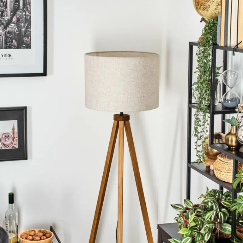 Lampes En Tissu-hofstein Bassagoda Lampadaire Écru, 1 lumière