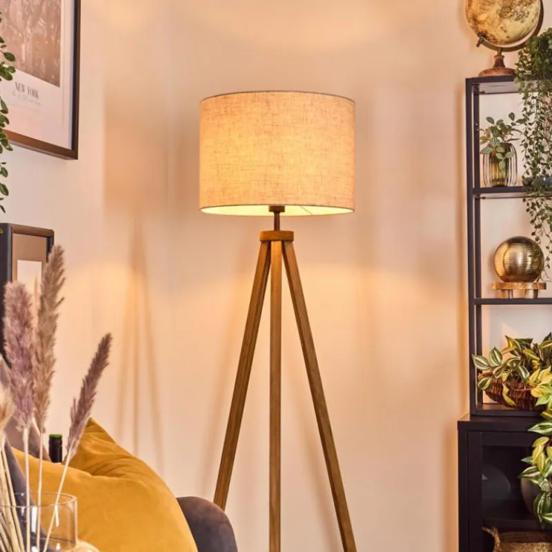 Lampes En Tissu-hofstein Bassagoda Lampadaire Écru, 1 lumière