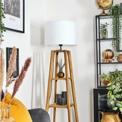 Lampes En Tissu-hofstein Bassagoda Lampadaire Écru, 1 lumière