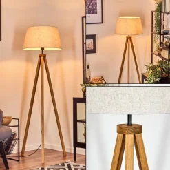 Lampes En Tissu-hofstein Bassagoda Lampadaire Écru, 1 lumière