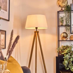 Lampes En Tissu-hofstein Bassagoda Lampadaire Écru, 1 lumière