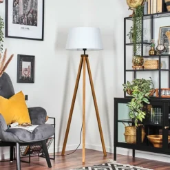 Lampes En Tissu-hofstein Bassagoda Lampadaire Écru, 1 lumière