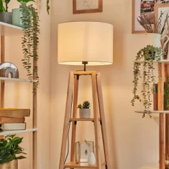 Lampes En Tissu-hofstein Bassagoda Lampadaire Écru, 1 lumière