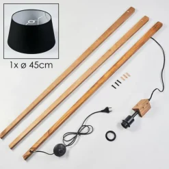 Lampes En Tissu-hofstein Bassagoda Lampadaire Écru, 1 lumière