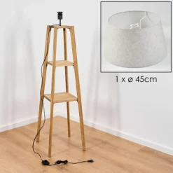 Lampes En Tissu-hofstein Bassagoda Lampadaire Écru, 1 lumière