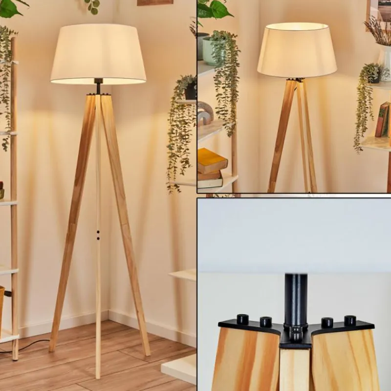 Lampes En Tissu-hofstein Bassagoda Lampadaire Écru, 1 lumière