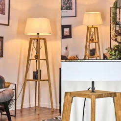 Lampes En Tissu-hofstein Bassagoda Lampadaire Écru, 1 lumière