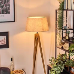 Lampes En Tissu-hofstein Bassagoda Lampadaire Écru, 1 lumière