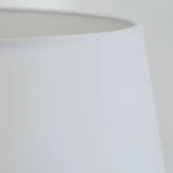 Lampes En Tissu-hofstein Bassagoda Lampadaire Écru, Noir, 1 lumière