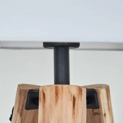 Lampes En Tissu-hofstein Bassagoda Lampadaire Écru, Noir, 1 lumière