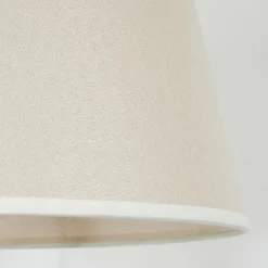 Lampes En Tissu-hofstein Bassagoda Lampadaire Écru, Noir, 1 lumière