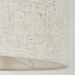 Lampes En Tissu-hofstein Bassagoda Lampadaire Écru, Noir, 1 lumière