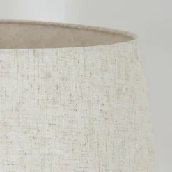 Lampes En Tissu-hofstein Bassagoda Lampadaire Écru, Noir, 1 lumière