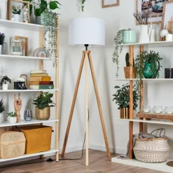 Lampes En Tissu-hofstein Bassagoda Lampadaire Écru, 1 lumière