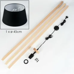 Lampes En Tissu-hofstein Bassagoda Lampadaire Écru, 1 lumière