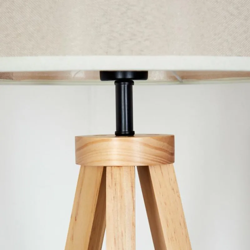 Lampes En Tissu-hofstein Bassagoda Lampadaire Écru, 1 lumière