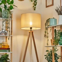 Lampes En Tissu-hofstein Bassagoda Lampadaire Écru, 1 lumière