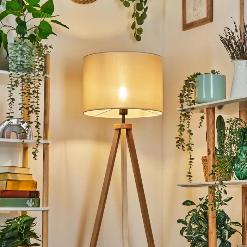 Lampes En Tissu-hofstein Bassagoda Lampadaire Écru, 1 lumière