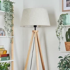 Lampes En Tissu-hofstein Bassagoda Lampadaire Écru, 1 lumière