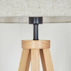 Lampes En Tissu-hofstein Bassagoda Lampadaire Écru, 1 lumière