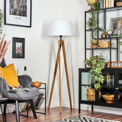 Lampes En Tissu-hofstein Bassagoda Lampadaire Écru, 1 lumière