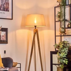 Lampes En Tissu-hofstein Bassagoda Lampadaire Écru, 1 lumière